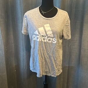 Gray ADIDAS Logo Tee